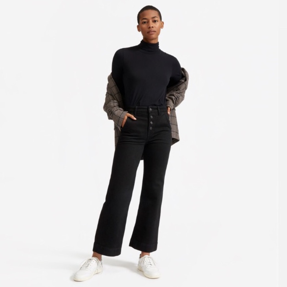 EVERLANE  The Wide Leg Jeans black 27 regular